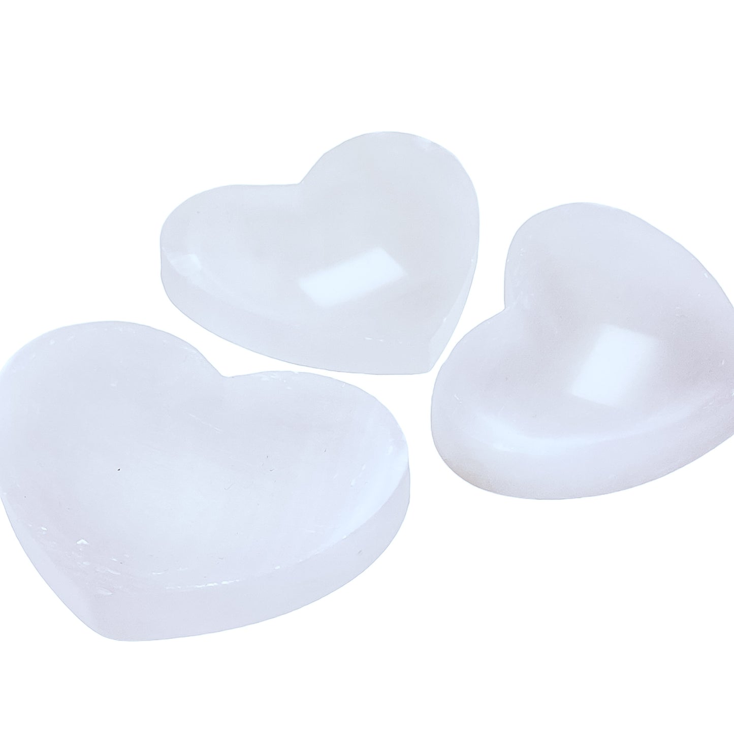 Selenite Heart Crystal Cleansing and Charging Bowl