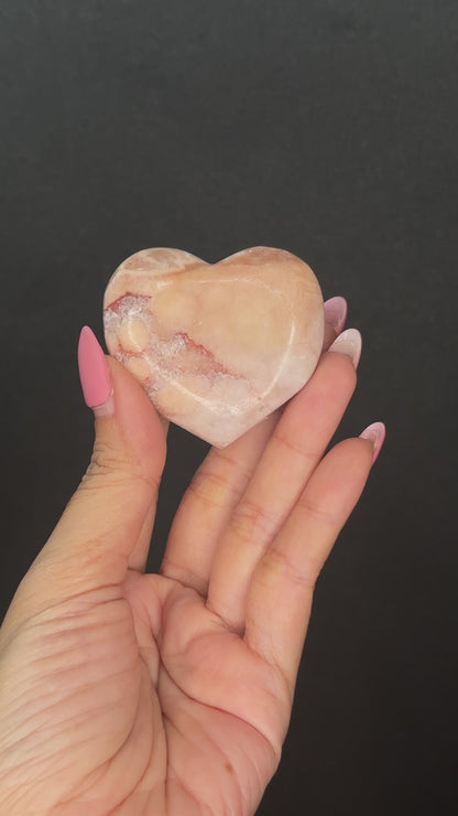 Pink Amethyst Heart (27PA)