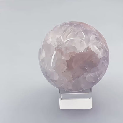 Pink Amethyst Sphere (103A)